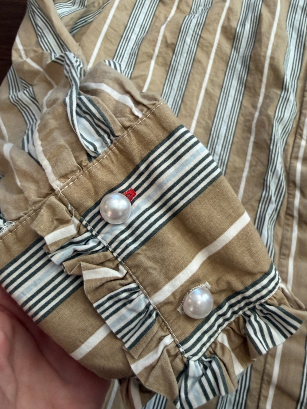 Damson Madder Kylie Ruffle Shirt Size 12 - C11-211 - Picture 9 of 14